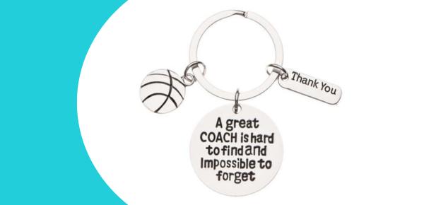 Basketball keychain as a basketball coach gift