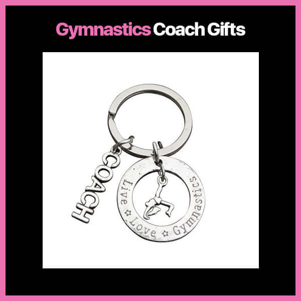 collection of personalized gymnastics coach gifts