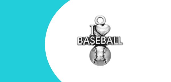 Baseball mom charm