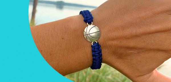 Basketball Bracelet in Blue Color