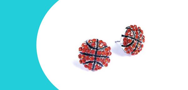 Basketball Earrings
