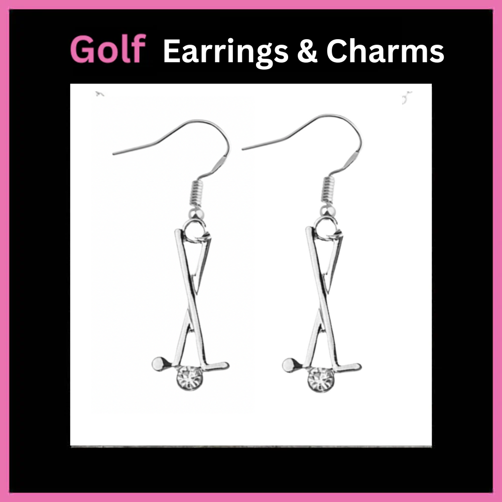 Golf Earrings & Charms