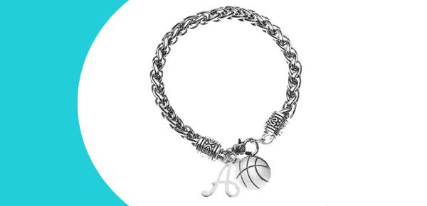 Personalized basketball bracelet as a basketball gift