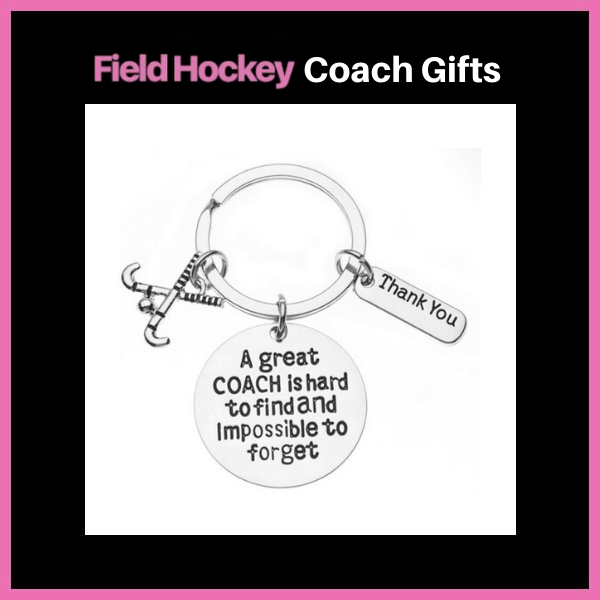 Field hockey keychain as a field hockey coach gift