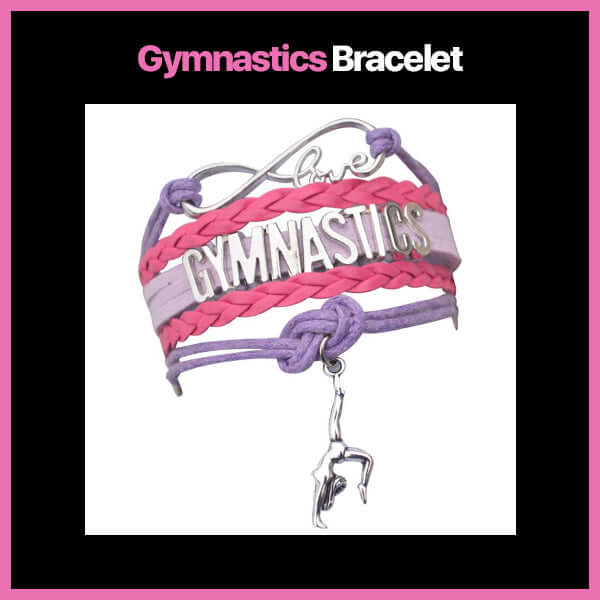 Gymnastic bracelet in pink and purple color