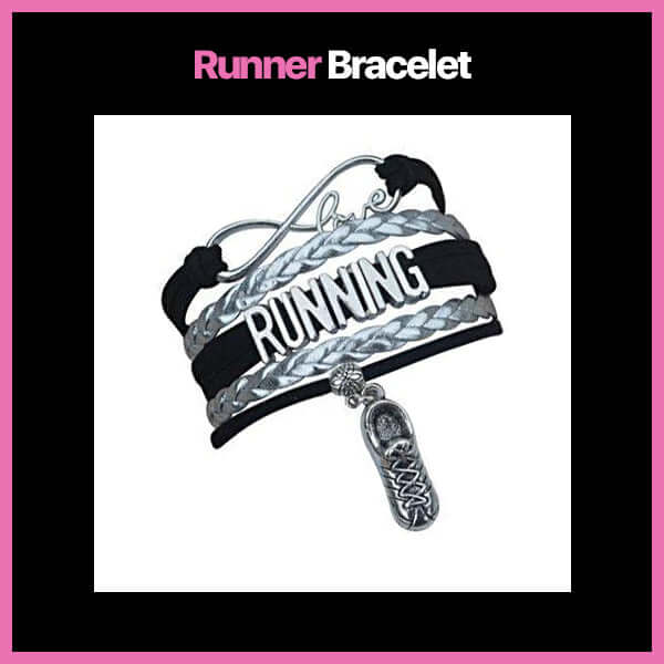 Running bracelet in black color