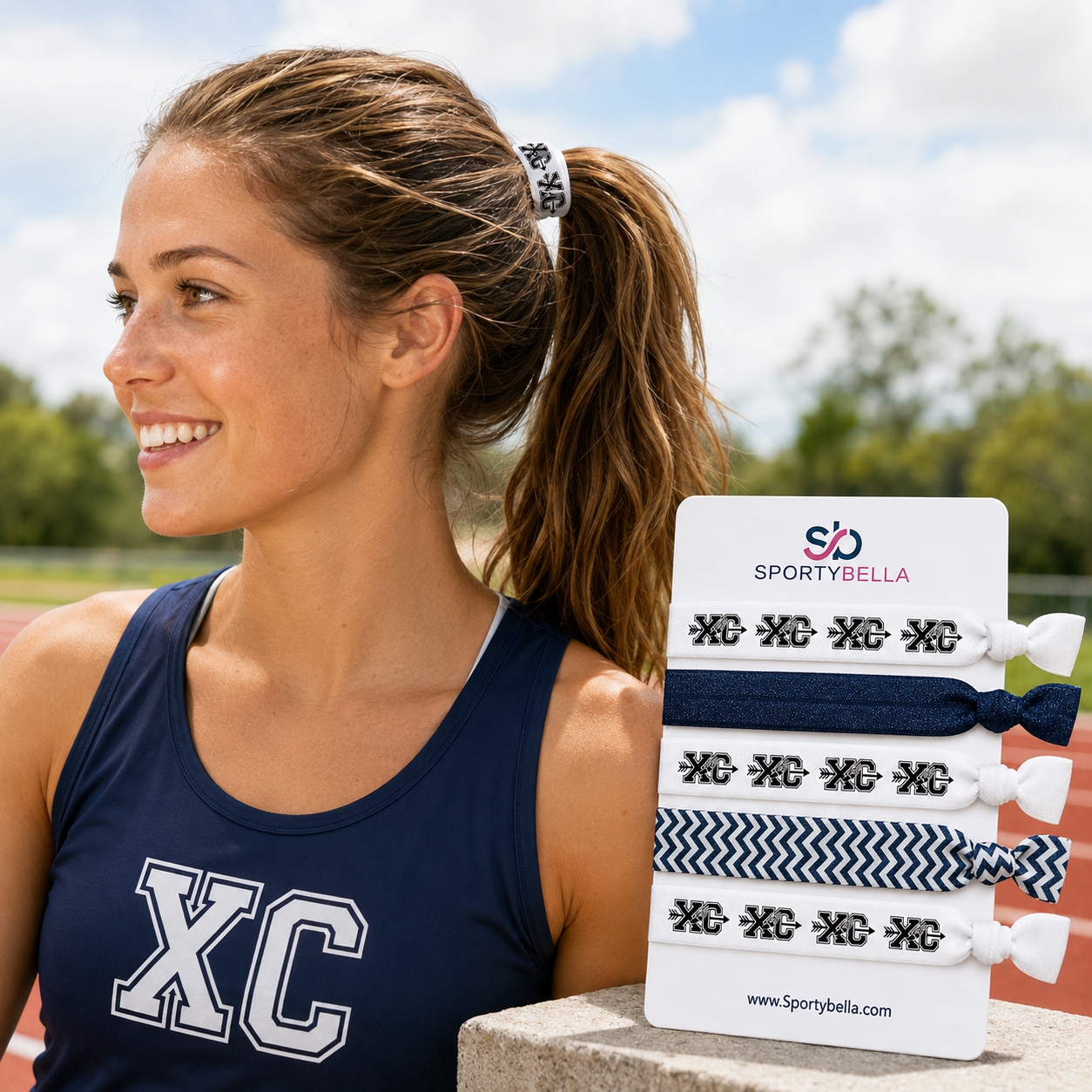 Cross Country Hair Ties- Pick Color