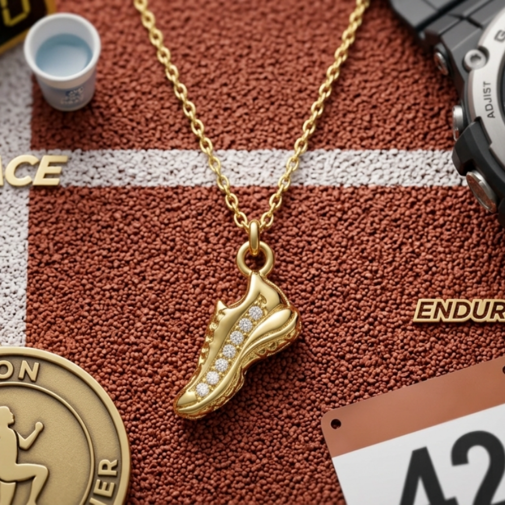 Runner CZ Necklace