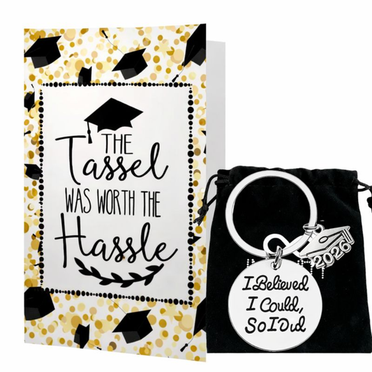Graduation Keychain & Card Set - I Believed I Could So I Did
