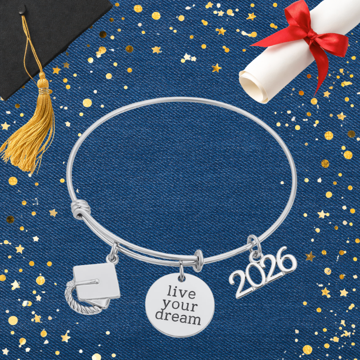 2026 Graduation Bracelet - Live Your Dreams