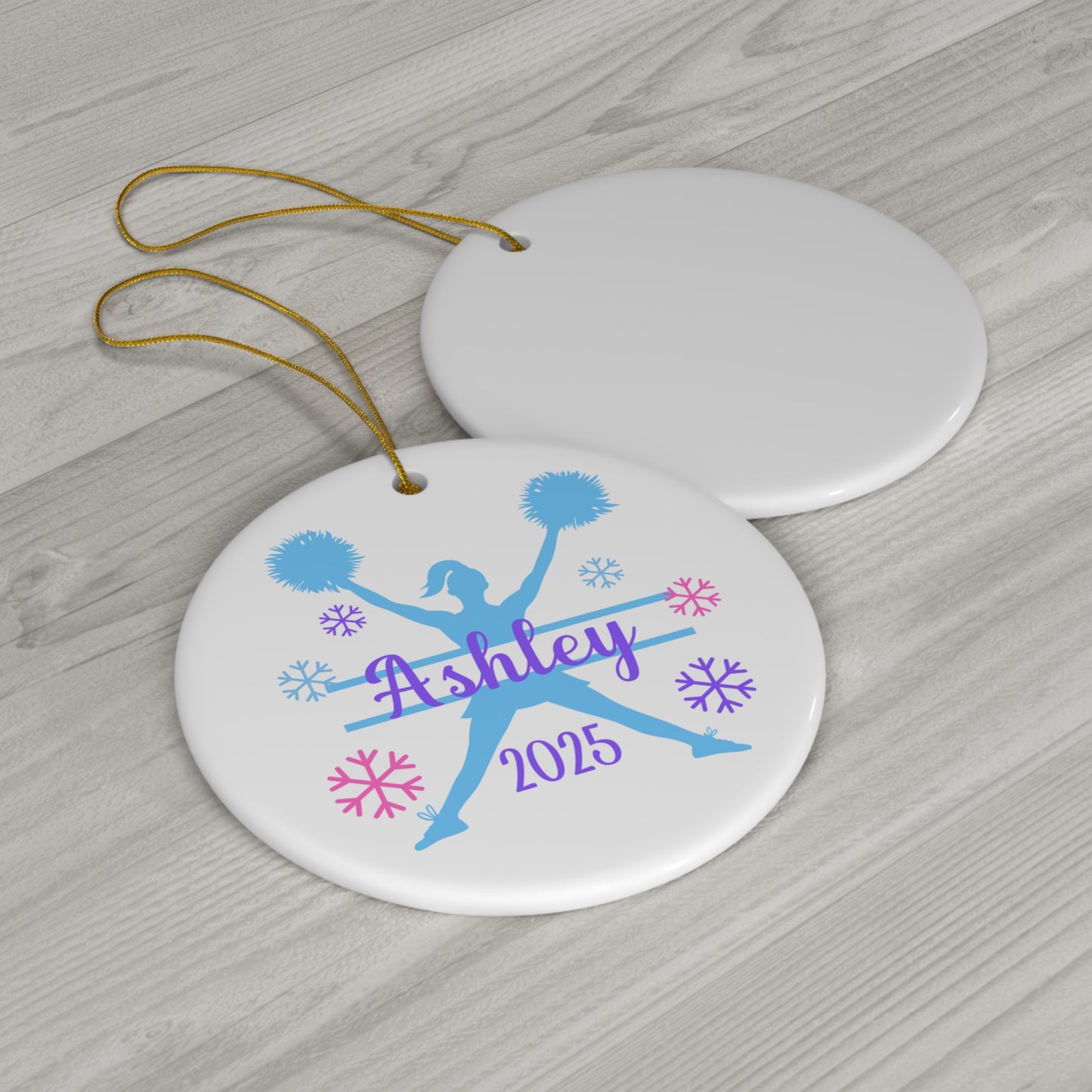 Personalized Cheer Christmas Ornament