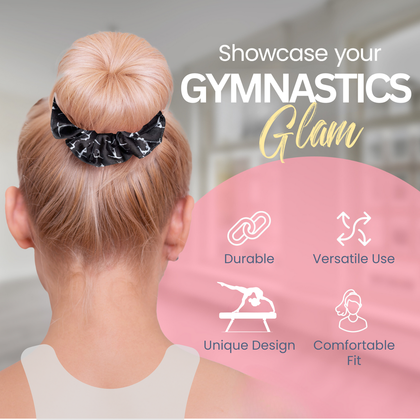 Gymnastics Premium Velvet Scrunchie