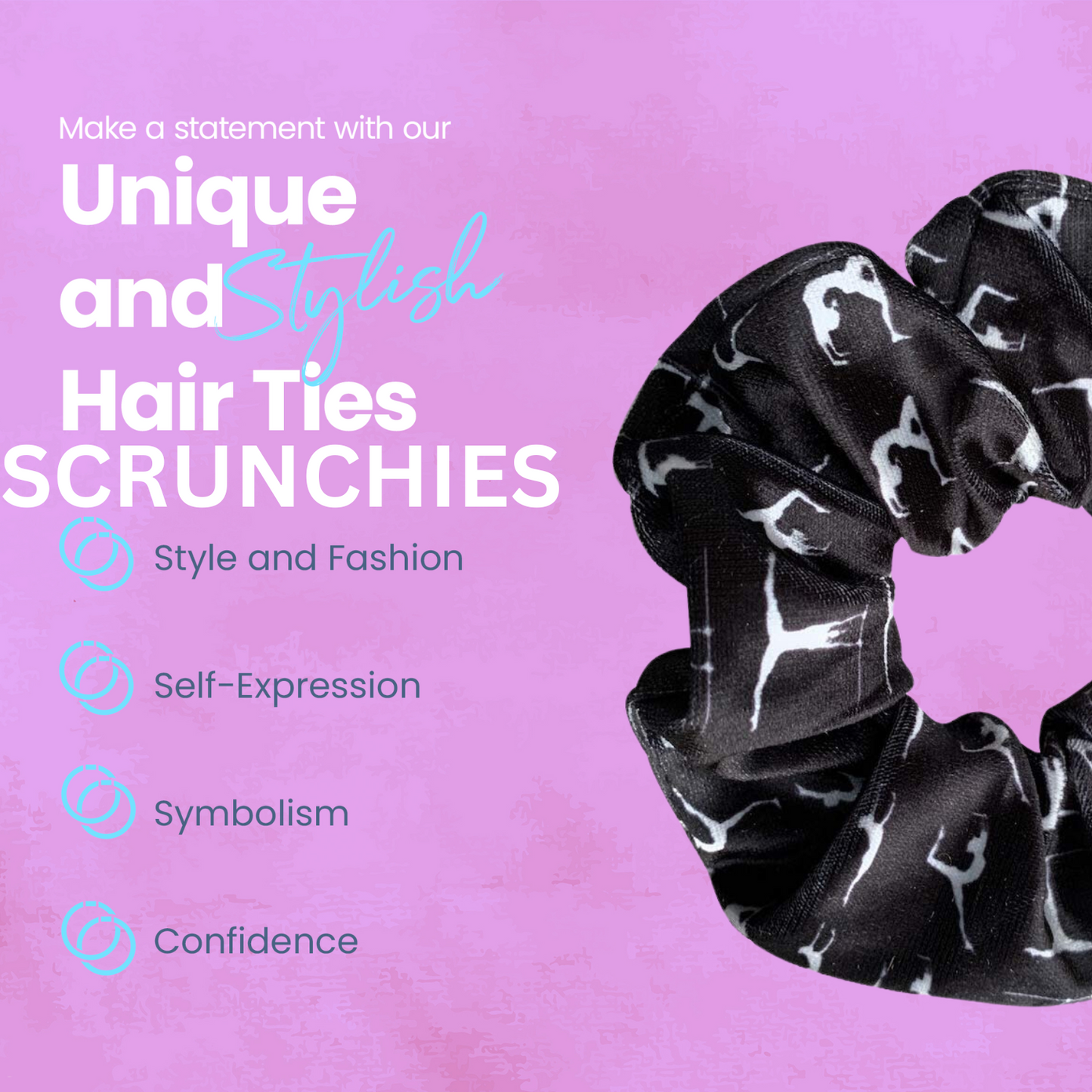 Gymnastics Premium Velvet Scrunchie