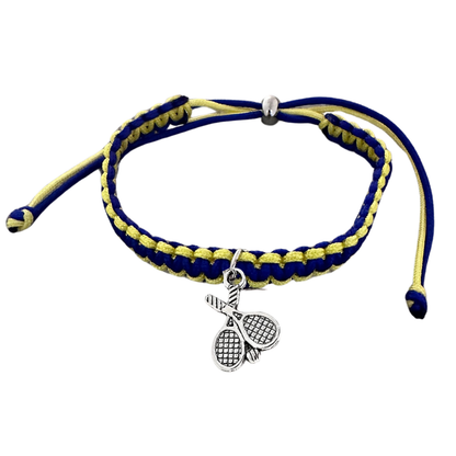 Tennis Charm Rope Bracelet - Pick Colors