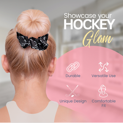 Ice Hockey Premium Velvet Scrunchie