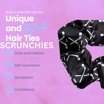 Ice Hockey Premium Velvet Scrunchie