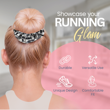 Track and Field Runner Premium Velvet Scrunchie