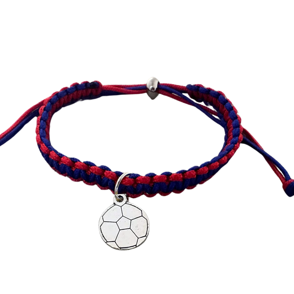 Multi Colored Soccer Hanging Charm Bracelet - Pick Colors & Charms