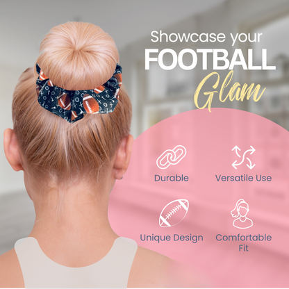 Football Premium Velvet Scrunchie