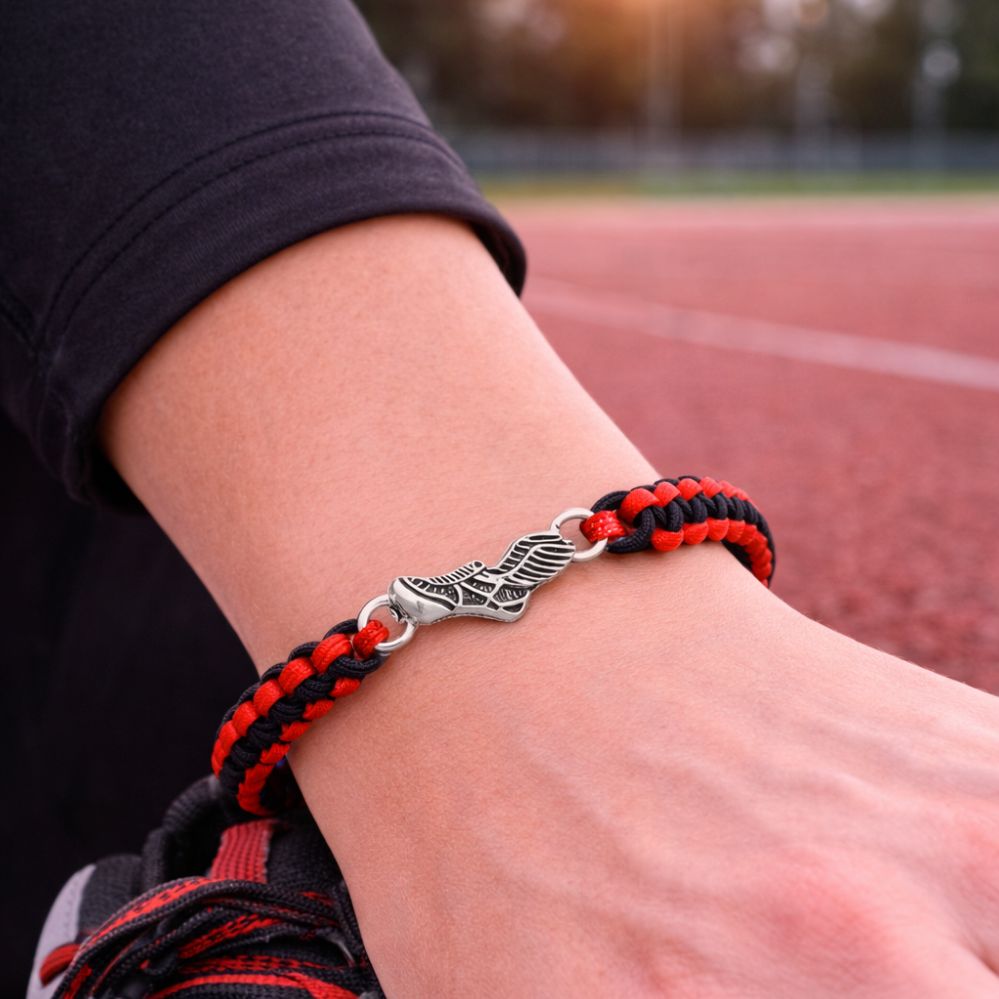 Multi Colored Track and Field Sneaker Rope Bracelet