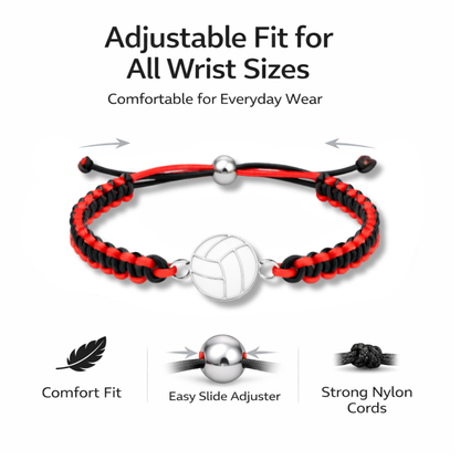 Multi Colored Volleyball Rope Bracelet - Pick Colors