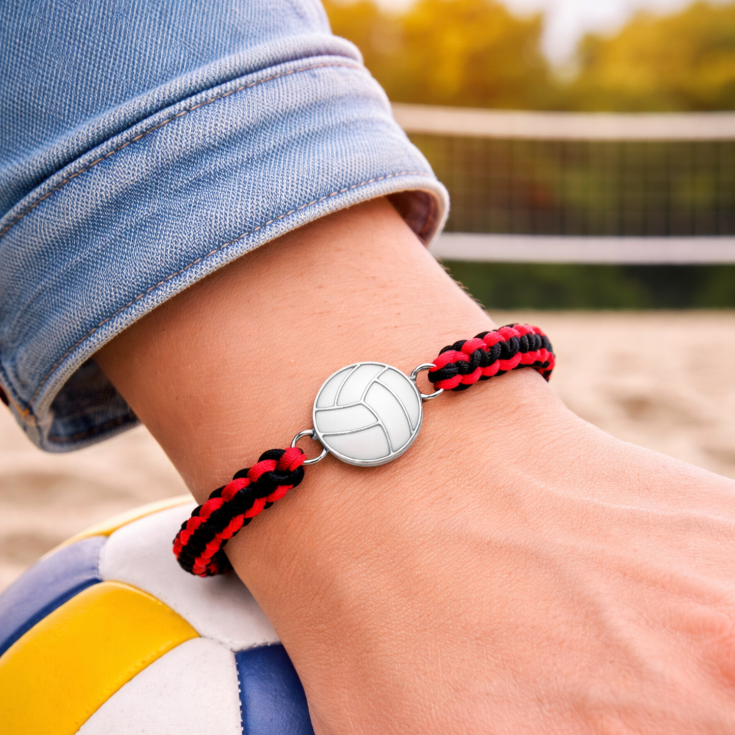 Multi Colored Volleyball Rope Bracelet - Pick Colors