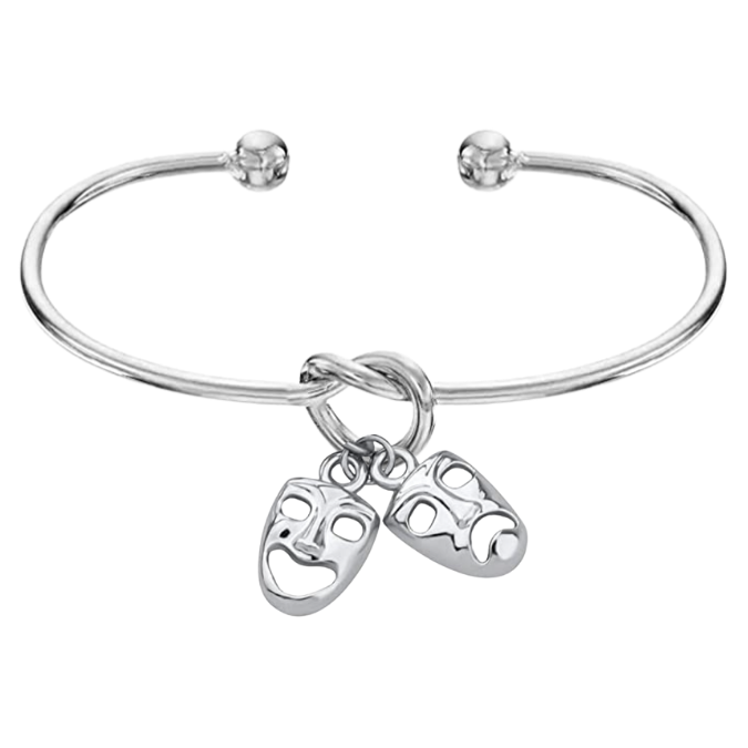 Drama Mask Cuff Bracelet