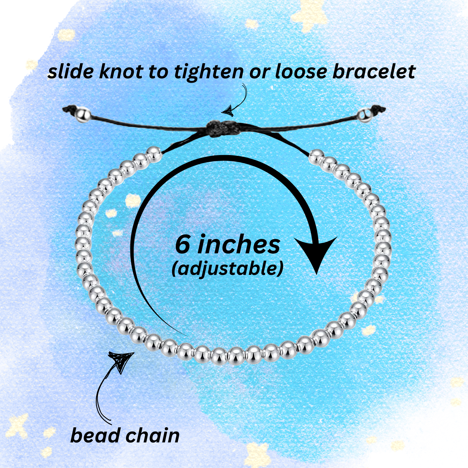 Flag Football Bead Chain Bracelet