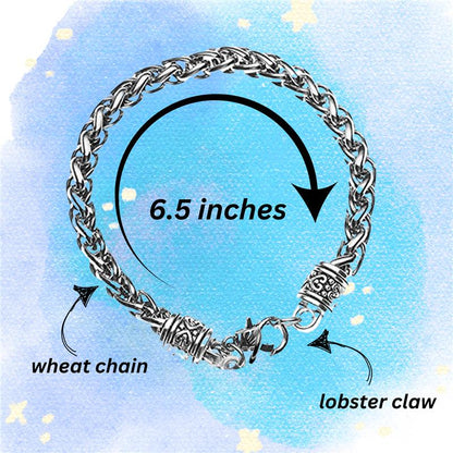 Flag Football Wheat Chain Bracelet