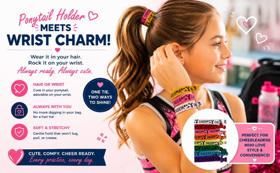 Cheer Multi Colored Hair Ties