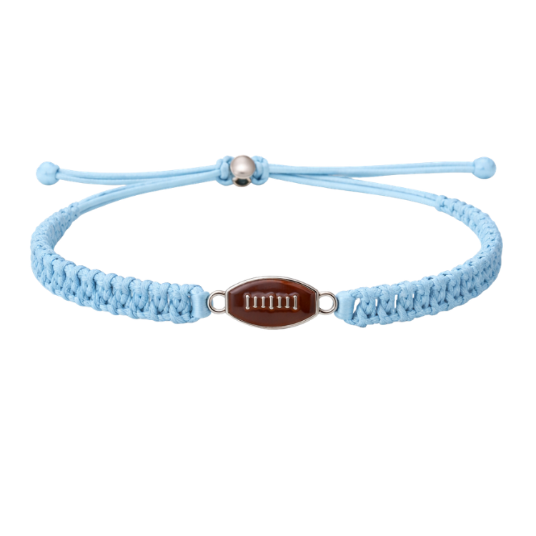 Football Enamel Rope Bracelet - Pick Color
