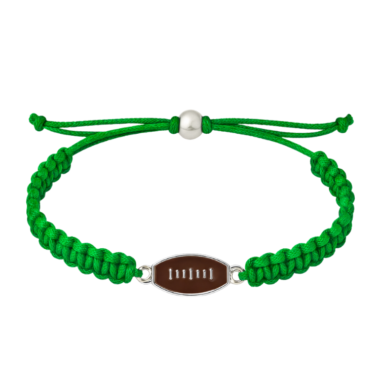 Football Enamel Rope Bracelet - Pick Color