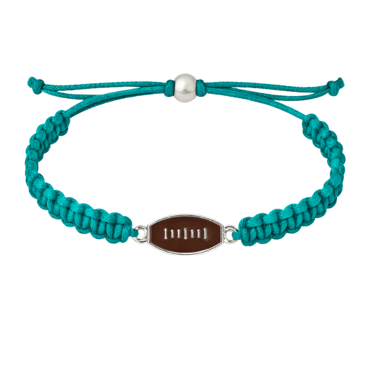 Football Enamel Rope Bracelet - Pick Color