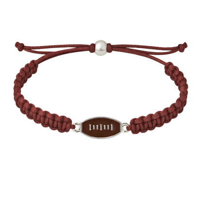 Football Enamel Rope Bracelet - Pick Color