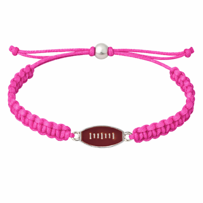 Football Enamel Rope Bracelet - Pick Color