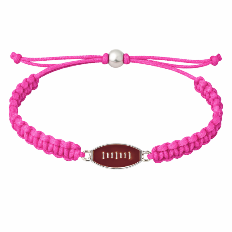 Football Enamel Rope Bracelet - Pick Color