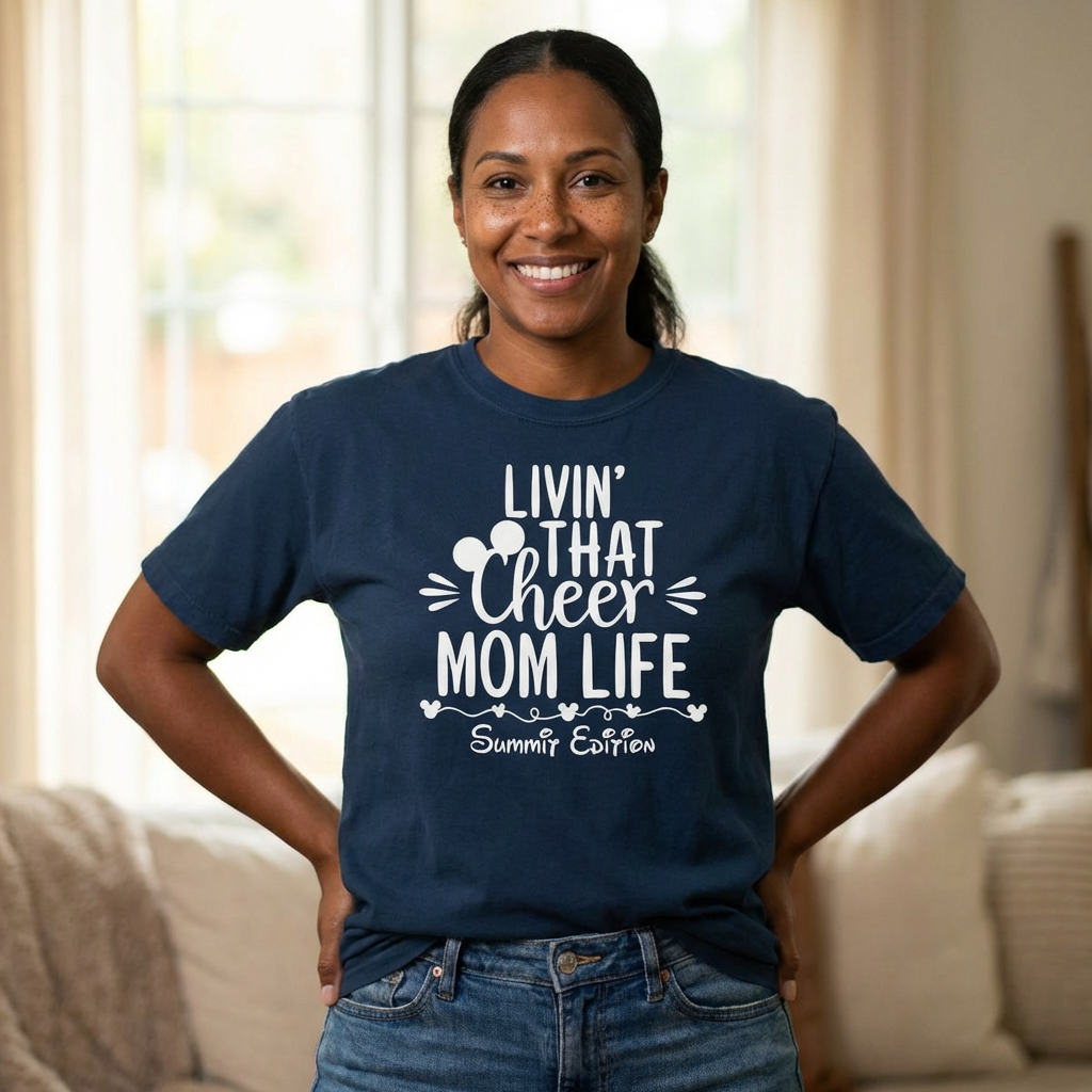 Livin’ That Cheer Mom Life Summit Edition T Shirt