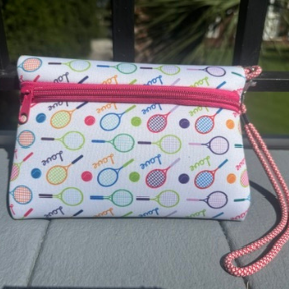 Tennis Wristlet Wallet Clutch Purse