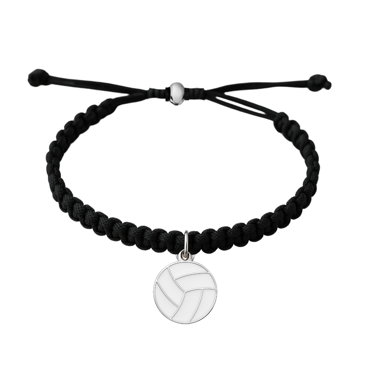 Volleyball Hanging Charm Rope Bracelet- Pick Style