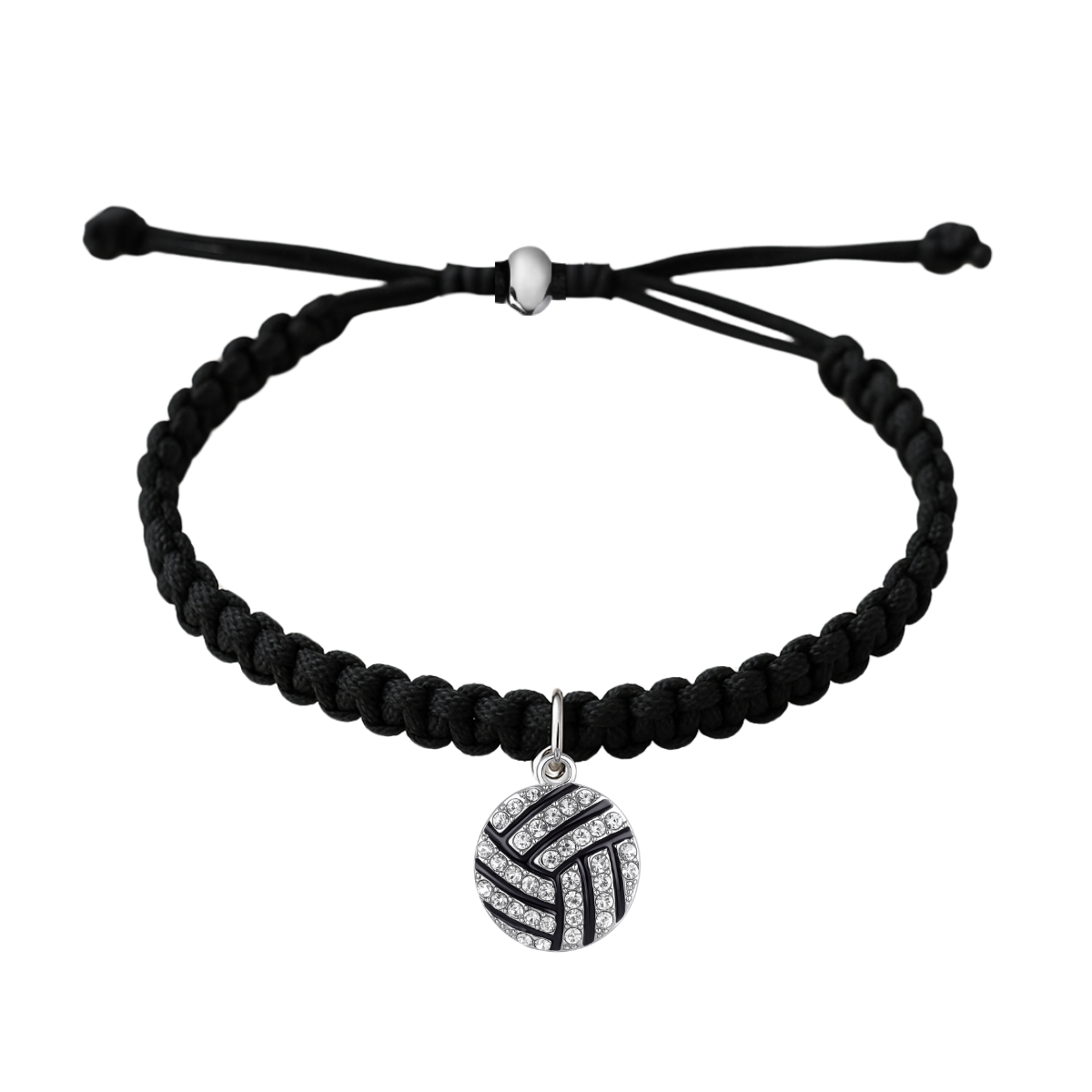 Volleyball Hanging Charm Rope Bracelet- Pick Style