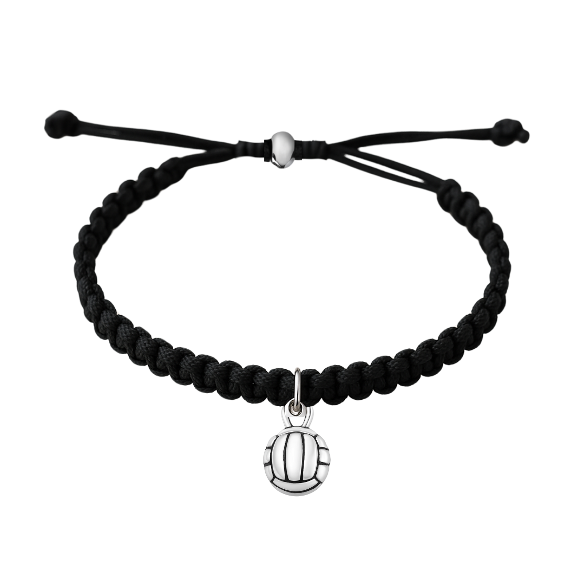 Volleyball Hanging Charm Rope Bracelet- Pick Style
