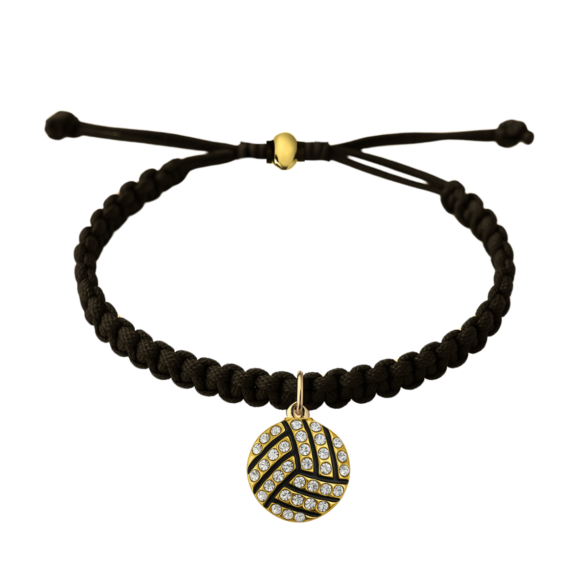 Volleyball Hanging Charm Rope Bracelet- Pick Style