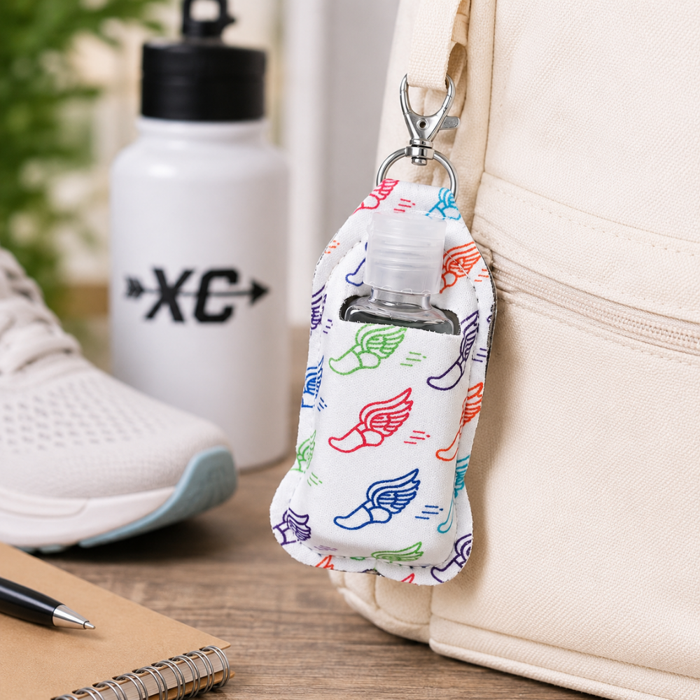 Runner Hand Sanitizer Clip On Keychain