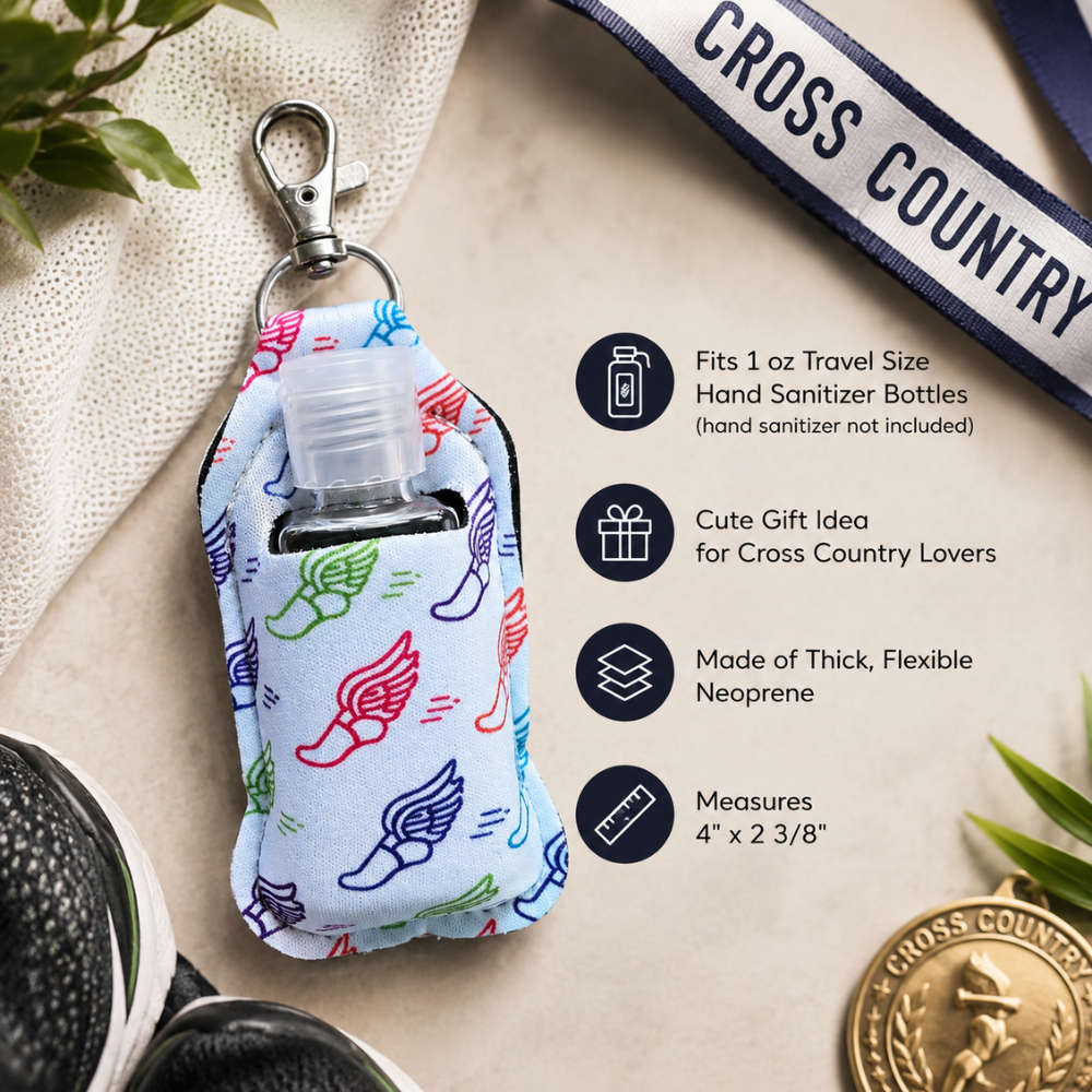 Runner Hand Sanitizer Clip On Keychain