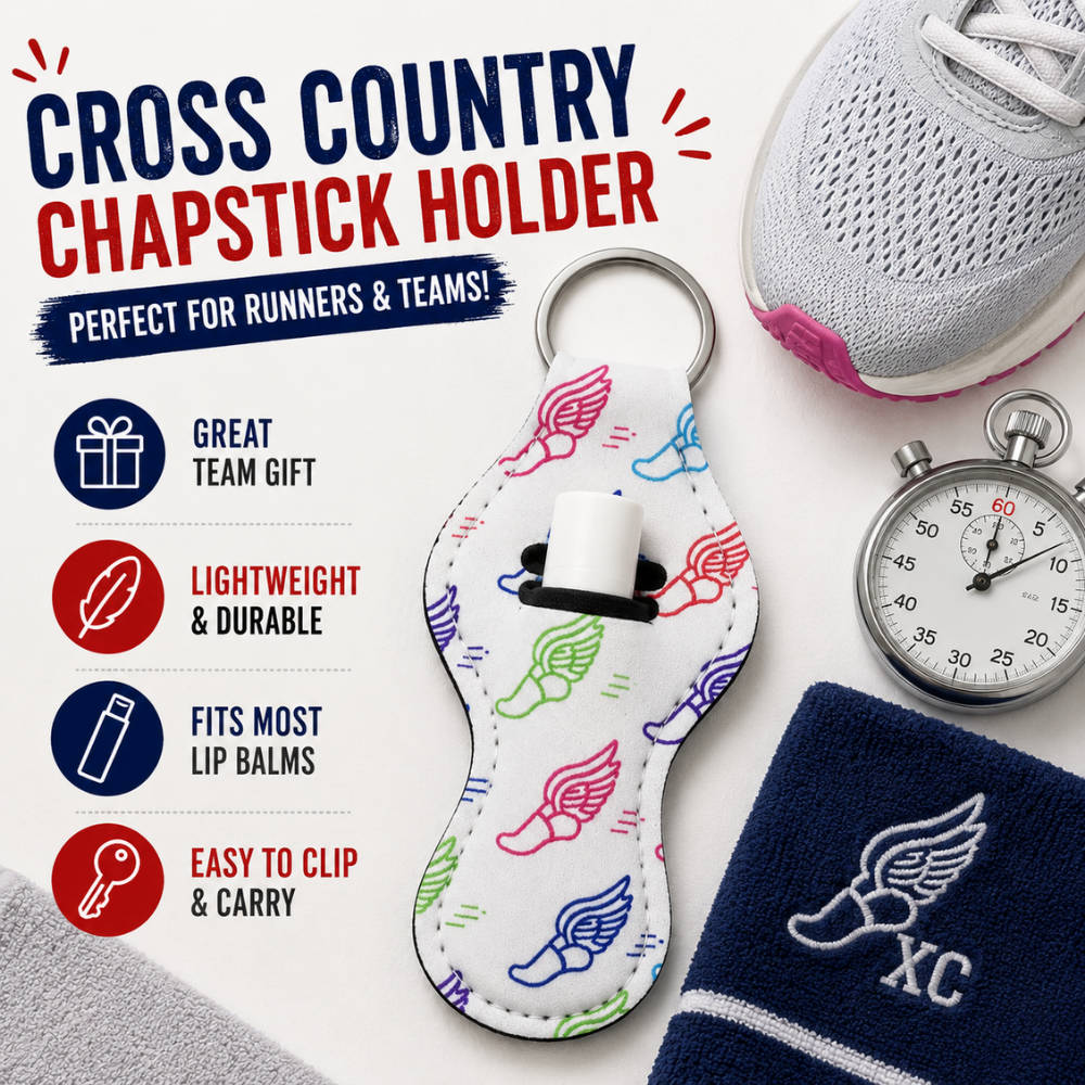 Running Shoe Chapstick Holder Keychain