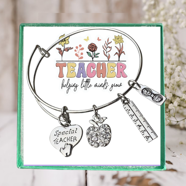 Special Teacher Bangle Bracelet