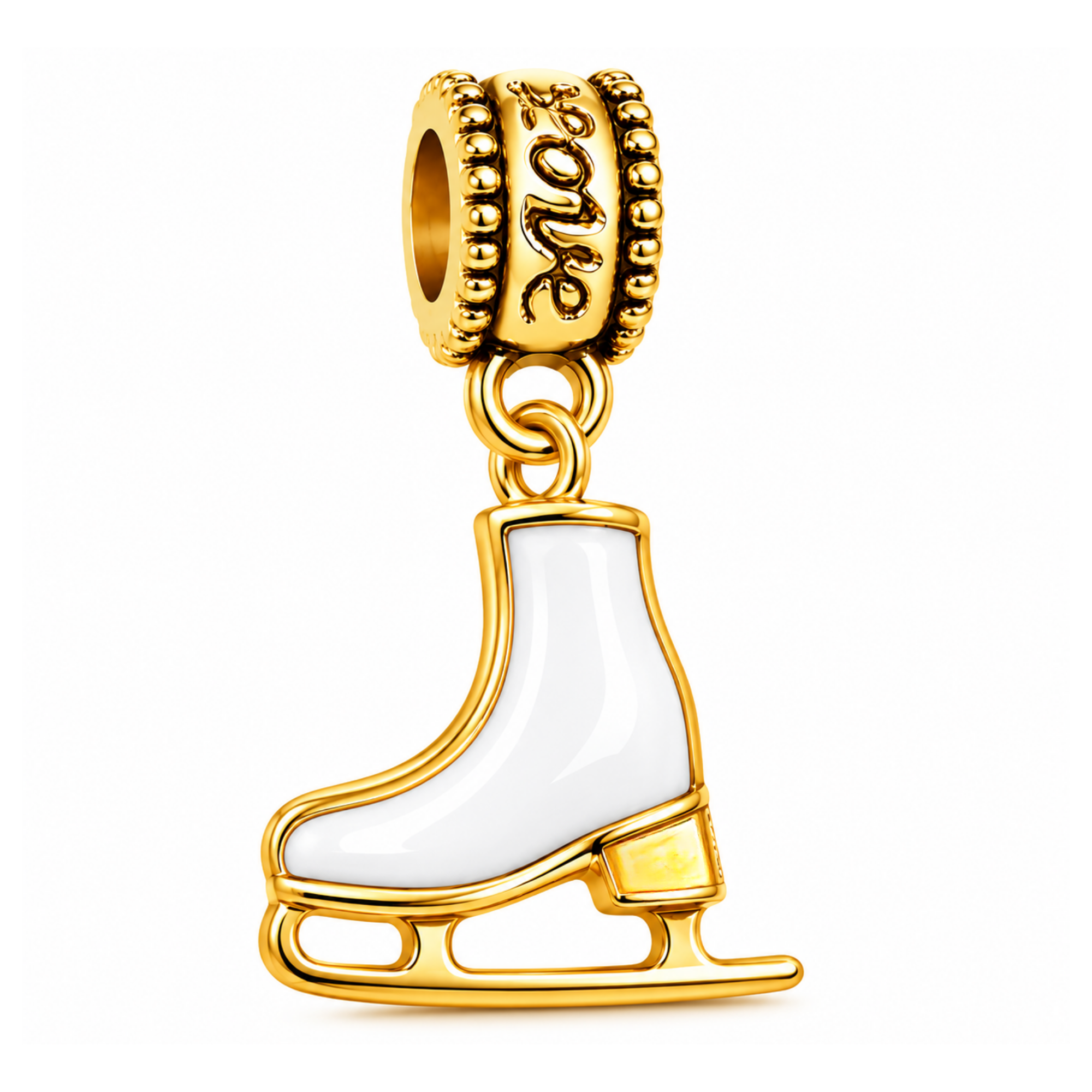 Figure Skate Charm Bead - Pick Color