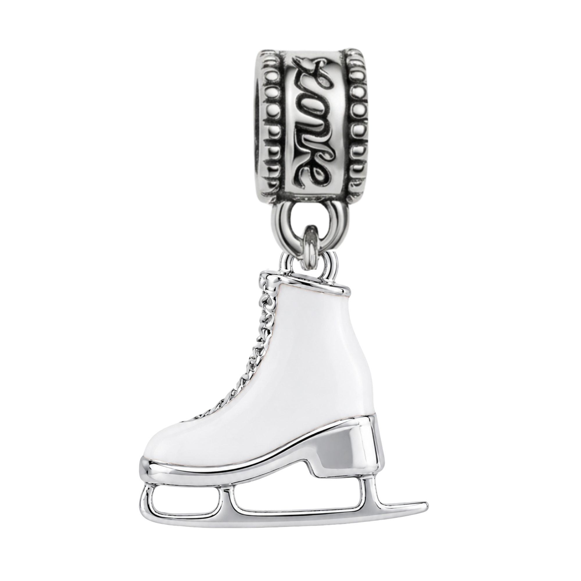 Figure Skate Charm Bead - Pick Color