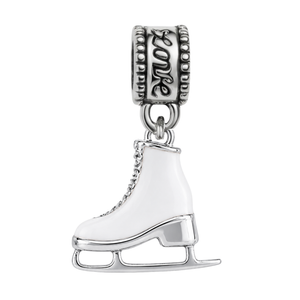 Figure Skate Charm Bead - Pick Color