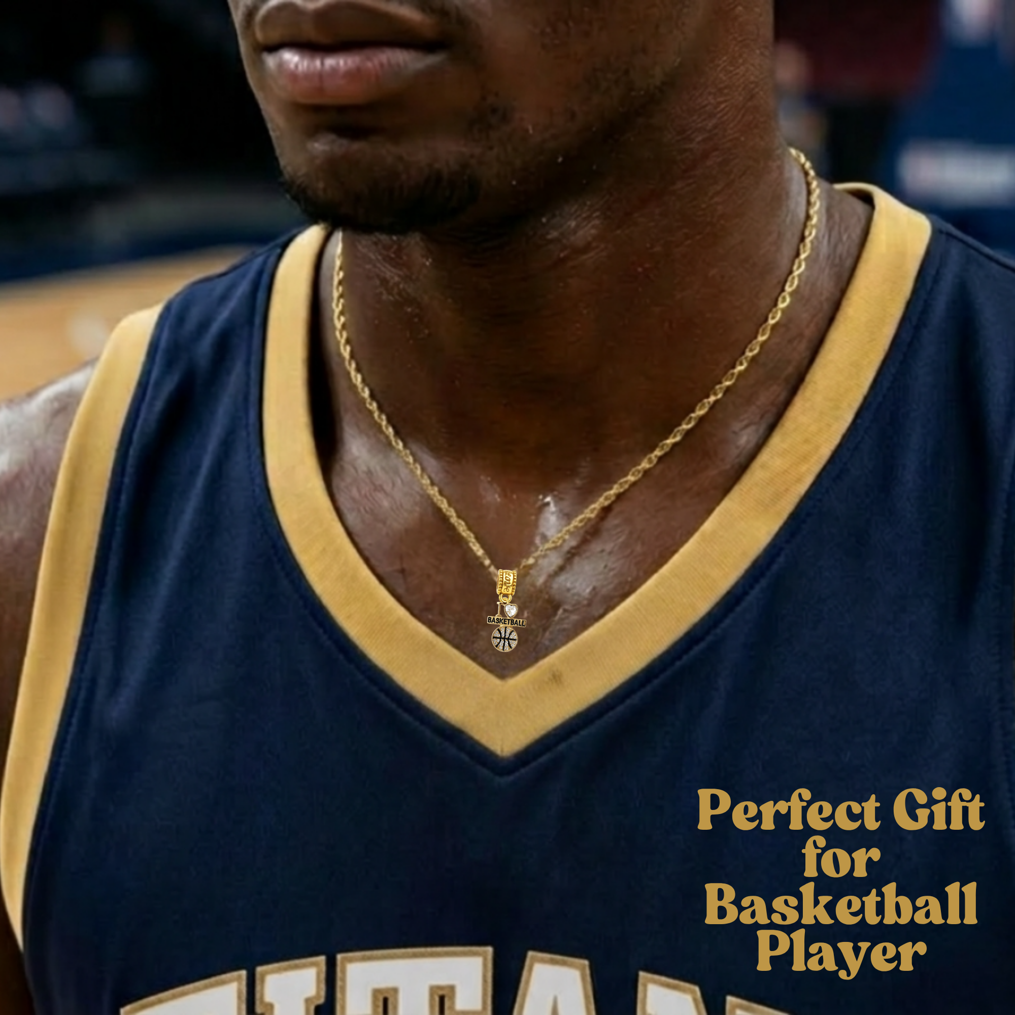 I <3 Basketball CZ Charm Bead - Pick Color